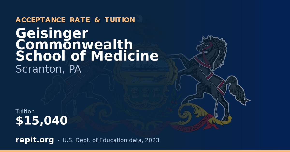 Geisinger Commonwealth School of Medicine — tuition $15,040