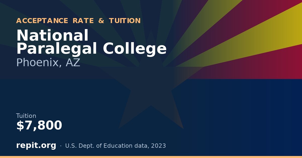 National Paralegal College — tuition $7,800