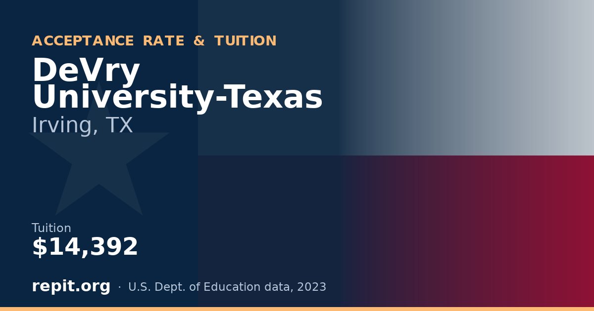 DeVry University-Texas — tuition $14,392