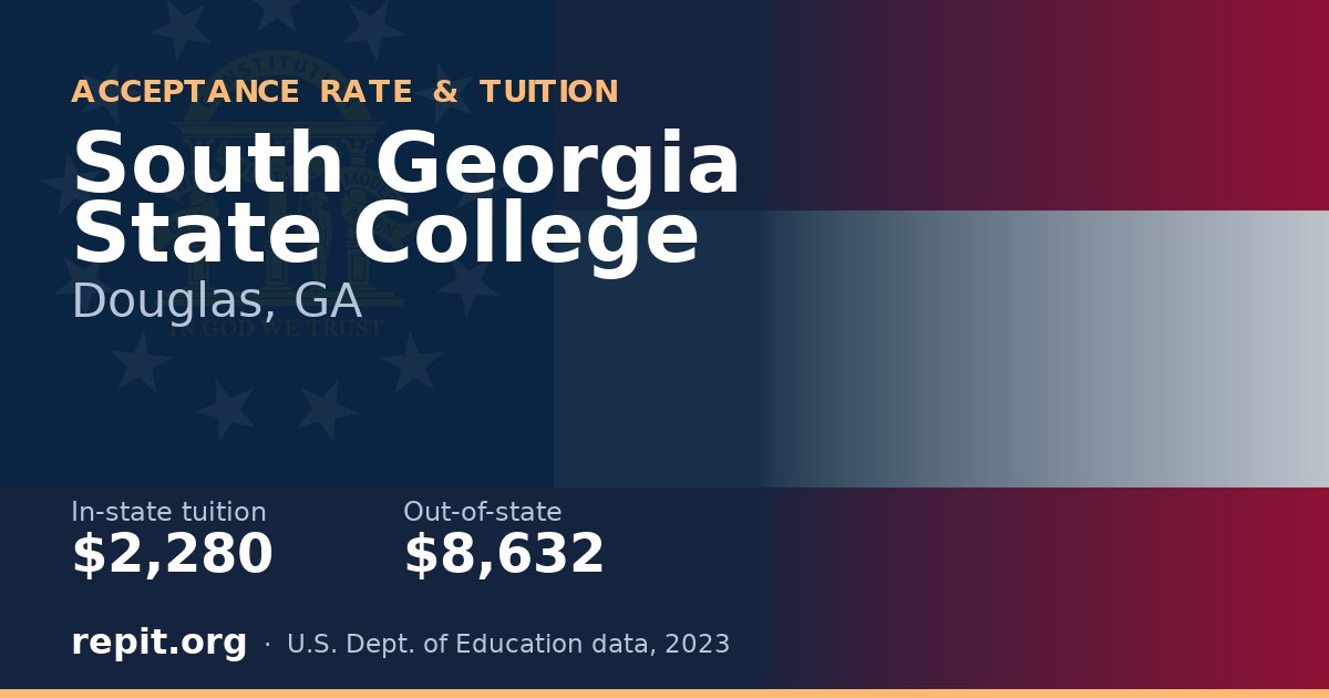 South Georgia State College — tuition $2,280 in-state, $8,632 out-of-state