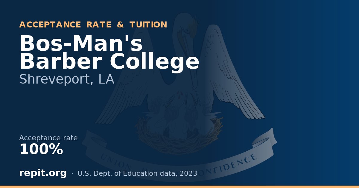 Bos-Man's Barber College — acceptance rate 100%