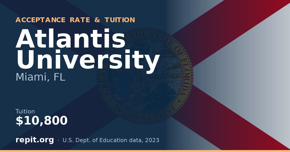 Atlantis University — tuition $10,800