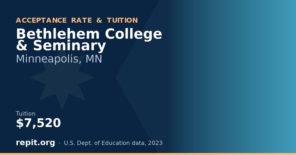 Bethlehem College & Seminary — tuition $7,520
