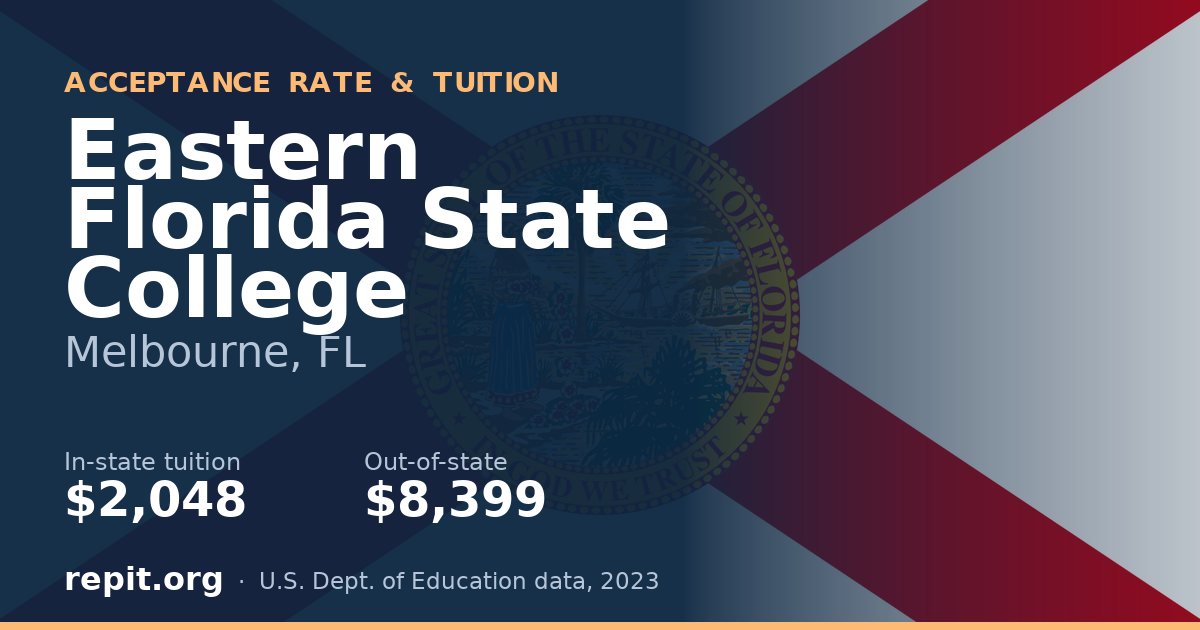 Eastern Florida State College — tuition $2,048 in-state, $8,399 out-of-state