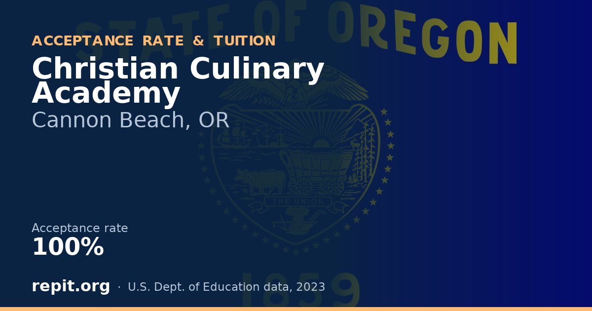 Christian Culinary Academy — acceptance rate 100%