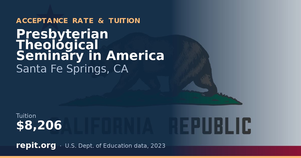 Presbyterian Theological Seminary in America — tuition $8,206