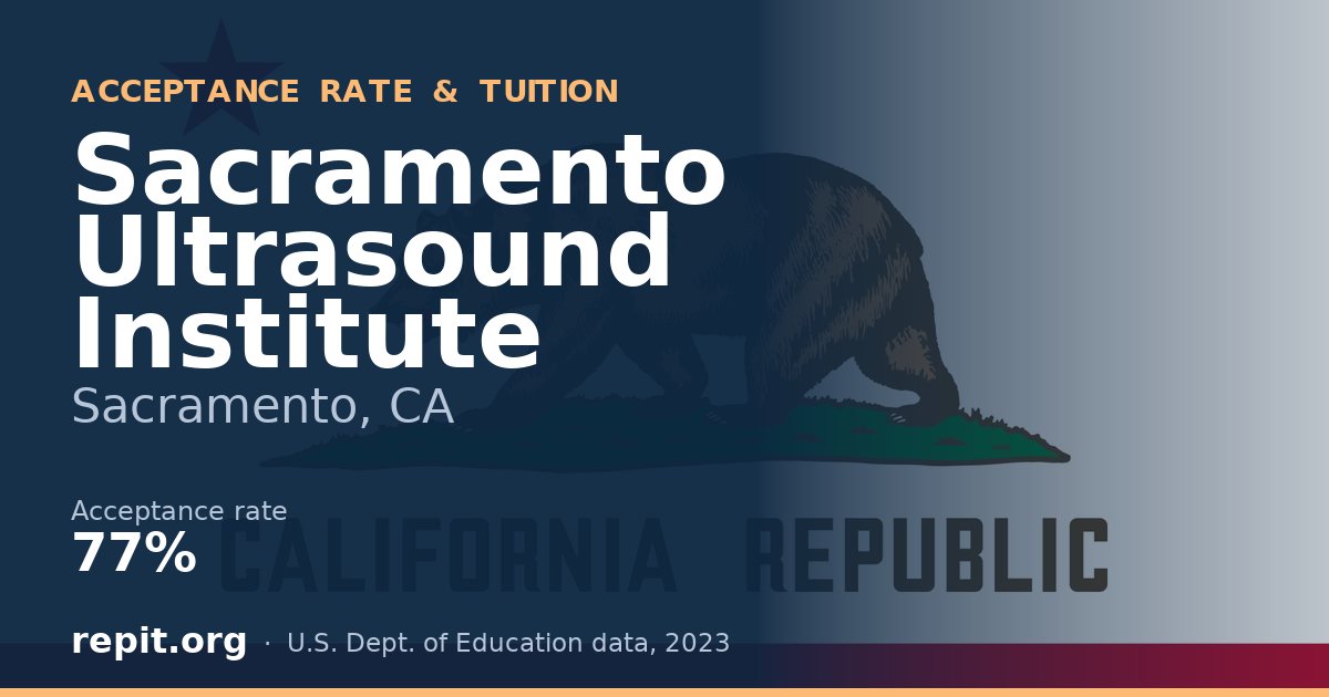 Sacramento Ultrasound Institute — acceptance rate 77%