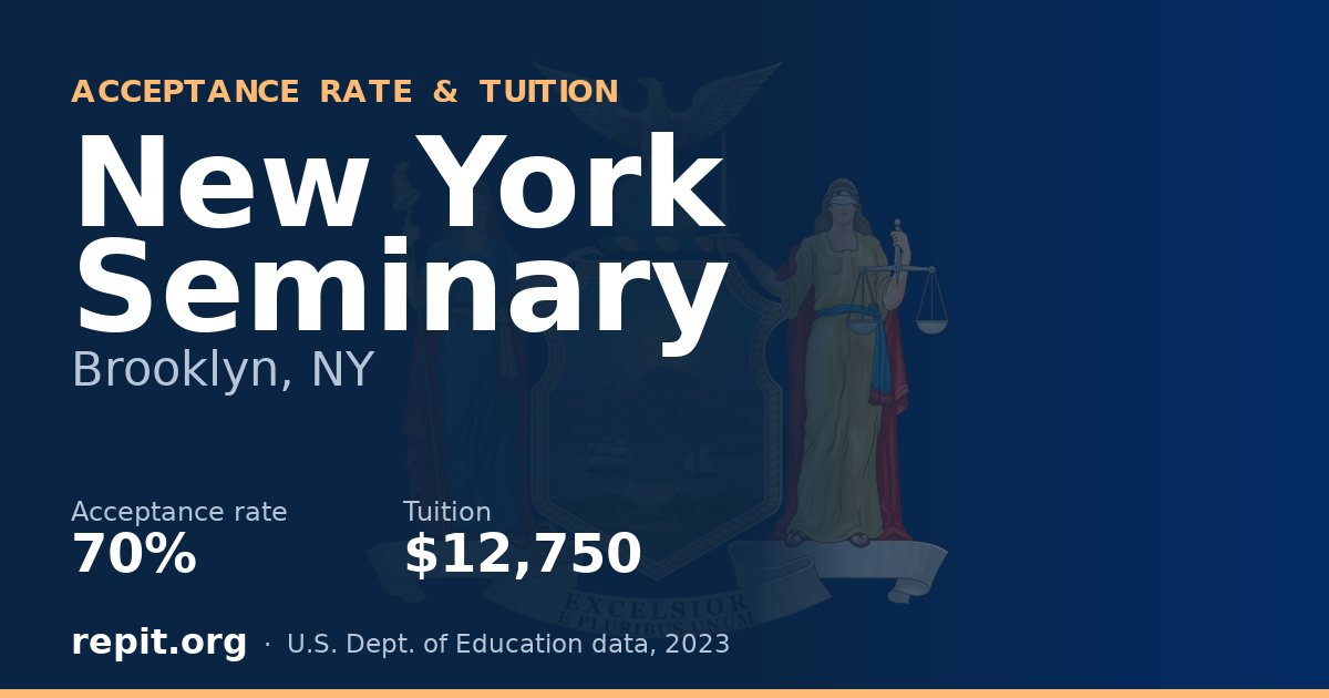 New York Seminary — acceptance rate 70%, tuition $12,750