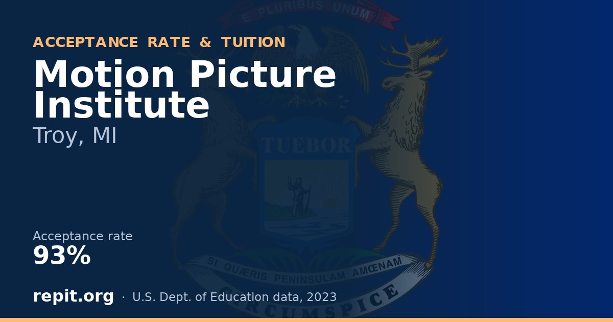 Motion Picture Institute — acceptance rate 93%