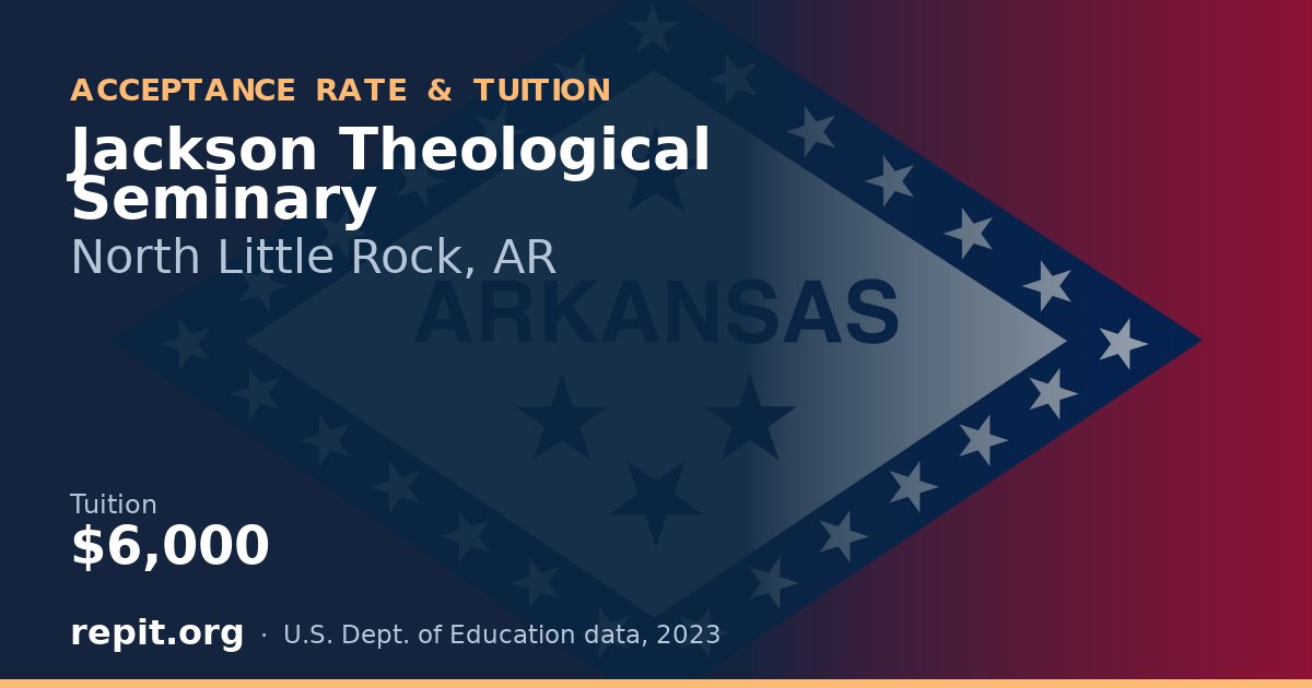 Jackson Theological Seminary — tuition $6,000