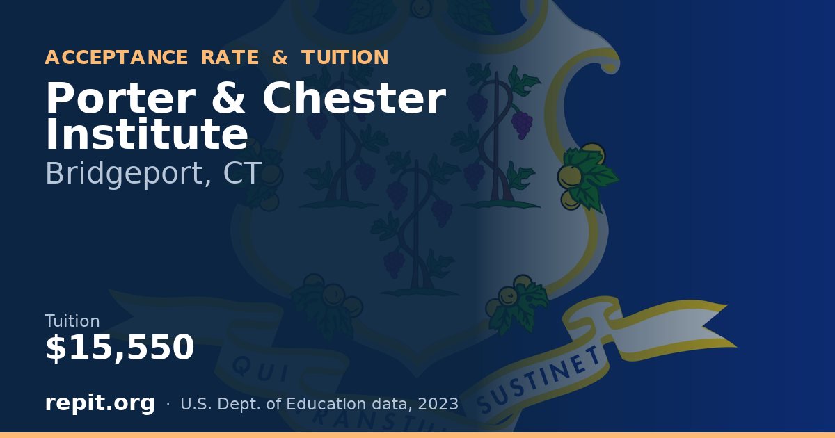 Porter & Chester Institute — tuition $15,550