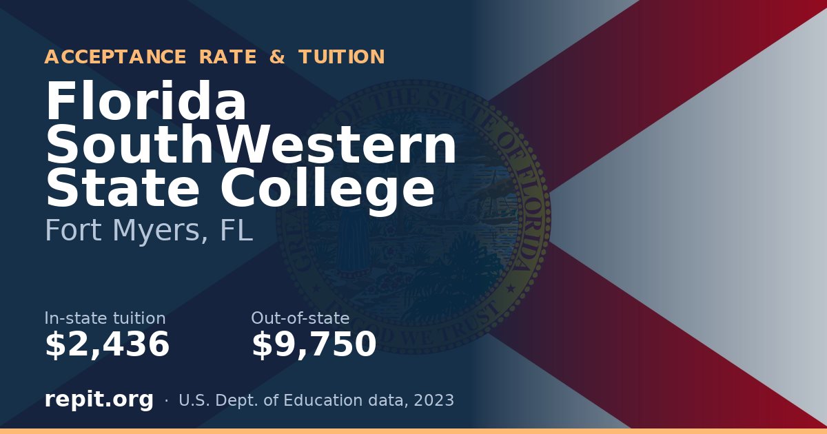 Florida SouthWestern State College — tuition $2,436 in-state, $9,750 out-of-state