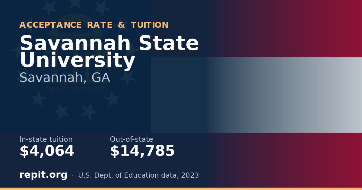 Savannah State University — tuition $4,064 in-state, $14,785 out-of-state