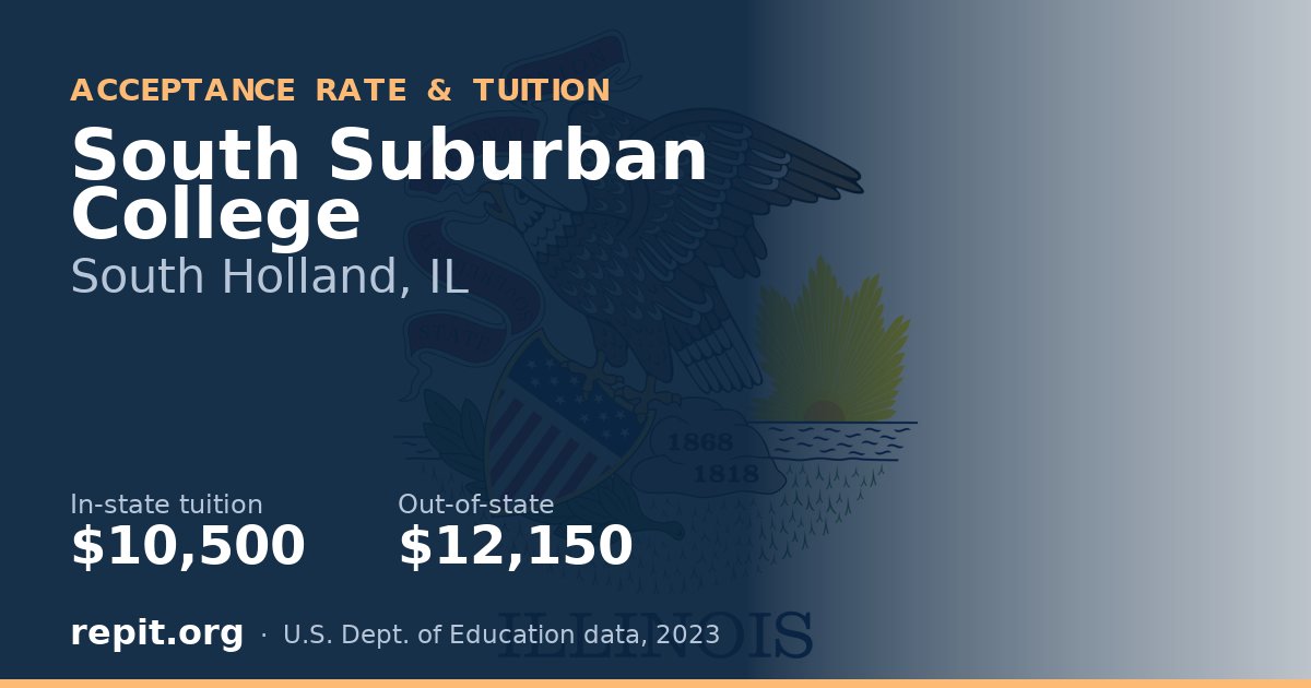 South Suburban College — tuition $10,500 in-state, $12,150 out-of-state
