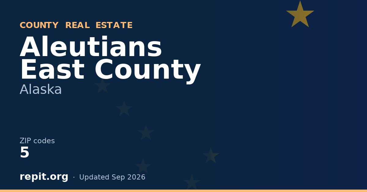Aleutians East County, AK real estate