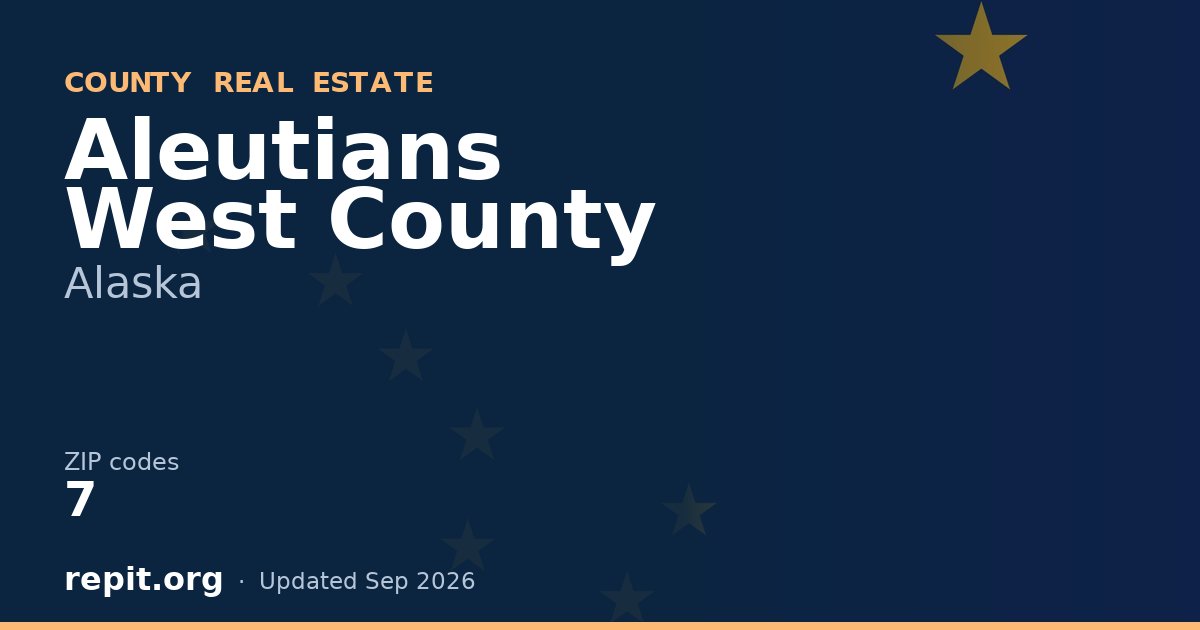 Aleutians West County, AK real estate