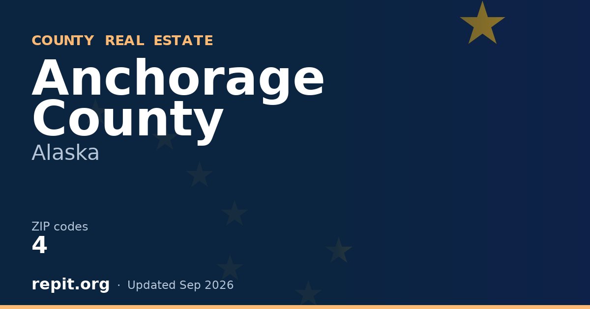 Anchorage County, AK real estate