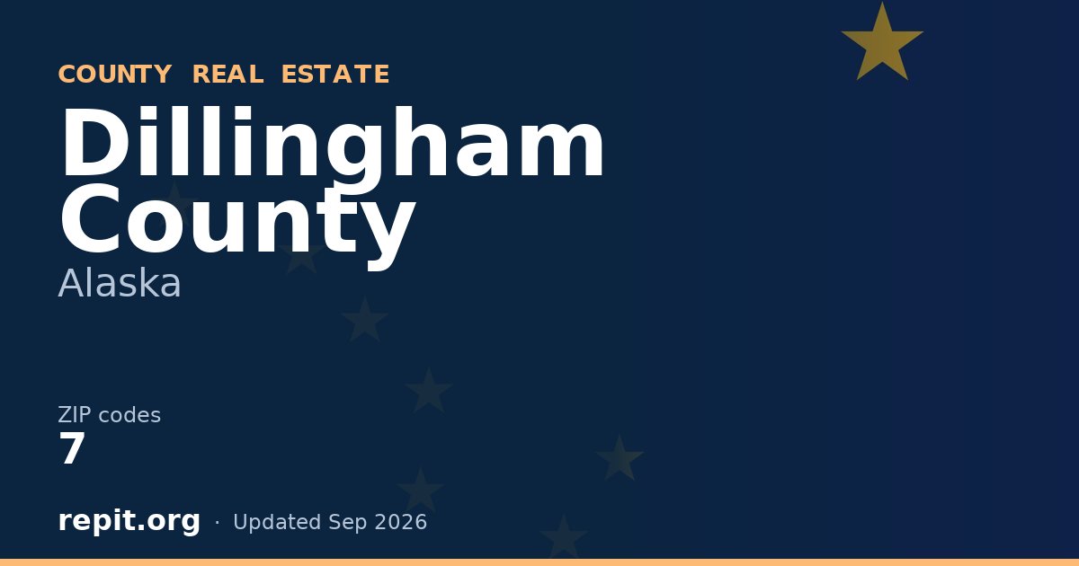 Dillingham County, AK real estate