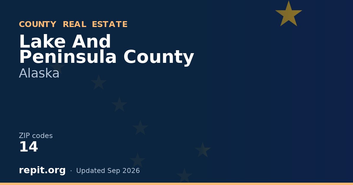 Lake And Peninsula County, AK real estate