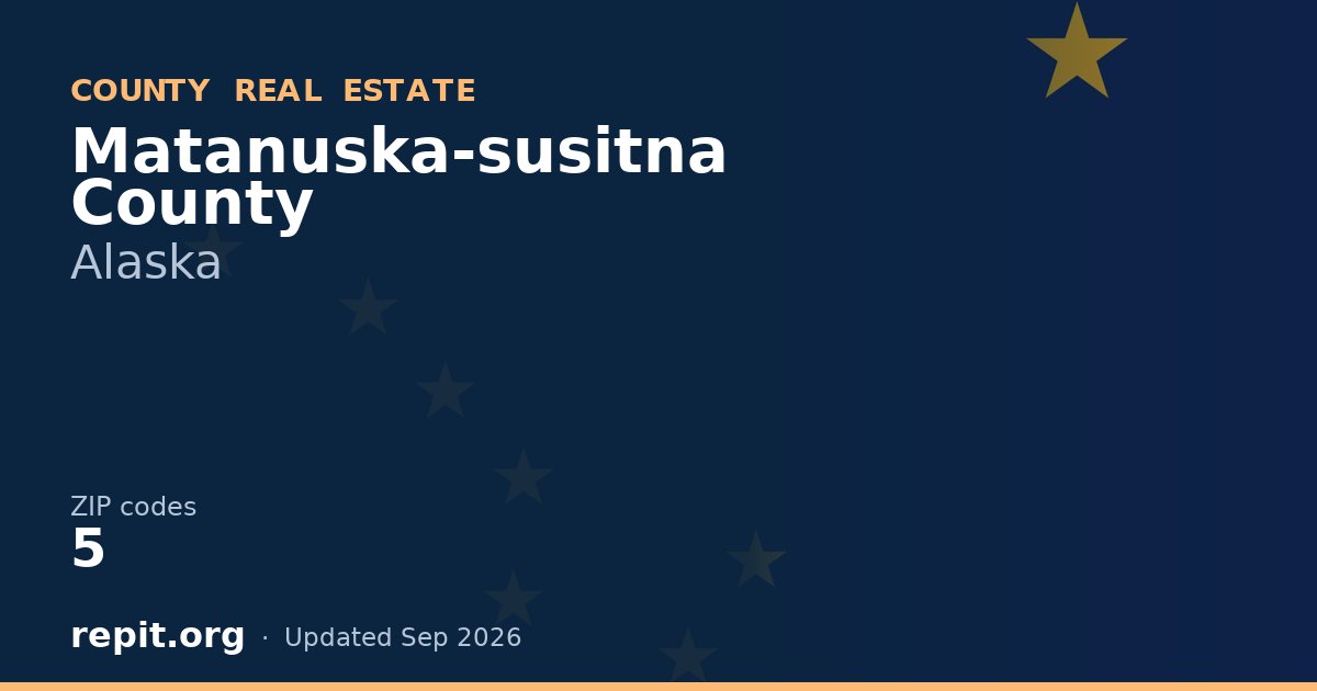Matanuska-susitna County, AK real estate