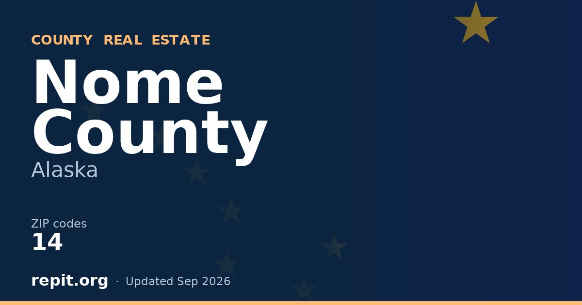 Nome County, AK real estate