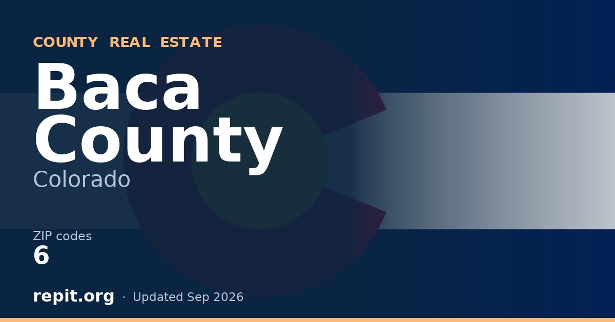 Baca County, CO real estate