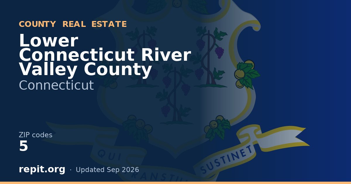 Lower Connecticut River Valley County, CT real estate