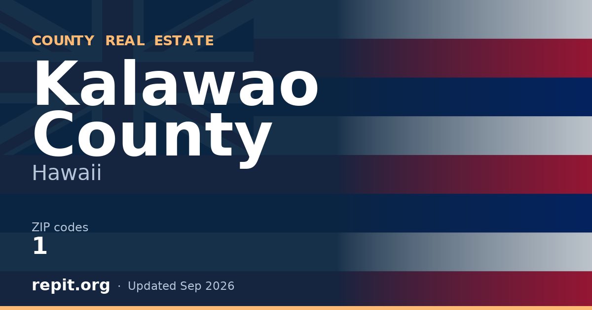 Kalawao County, HI real estate