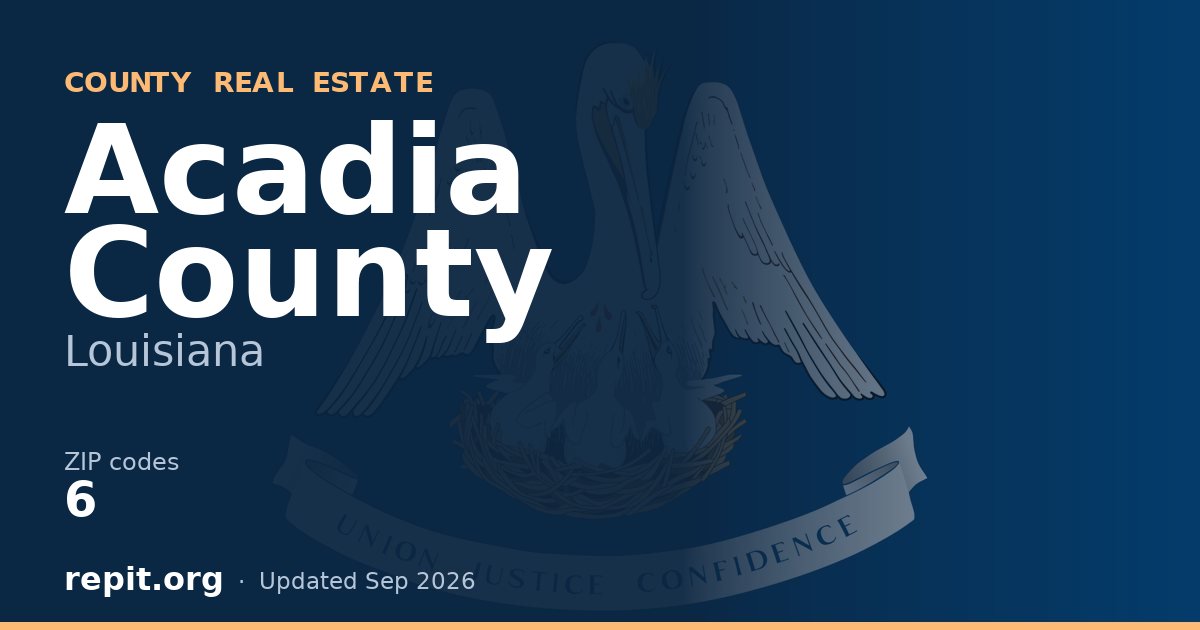 Acadia County, LA real estate
