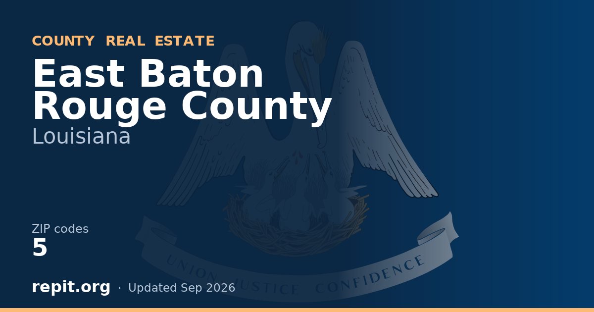 East Baton Rouge County, LA real estate