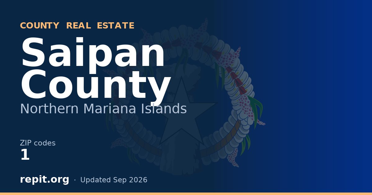 Saipan County, MP real estate