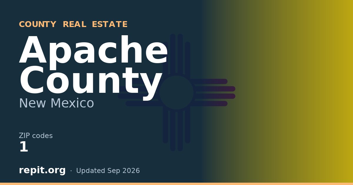 Apache County, NM real estate