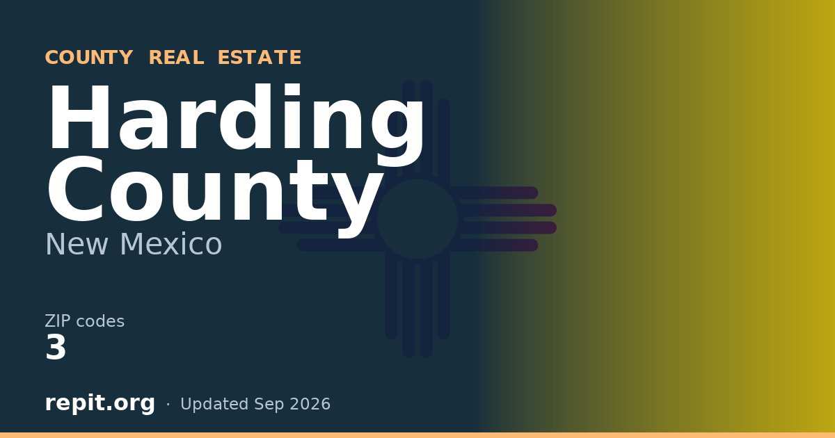 Harding County, NM real estate