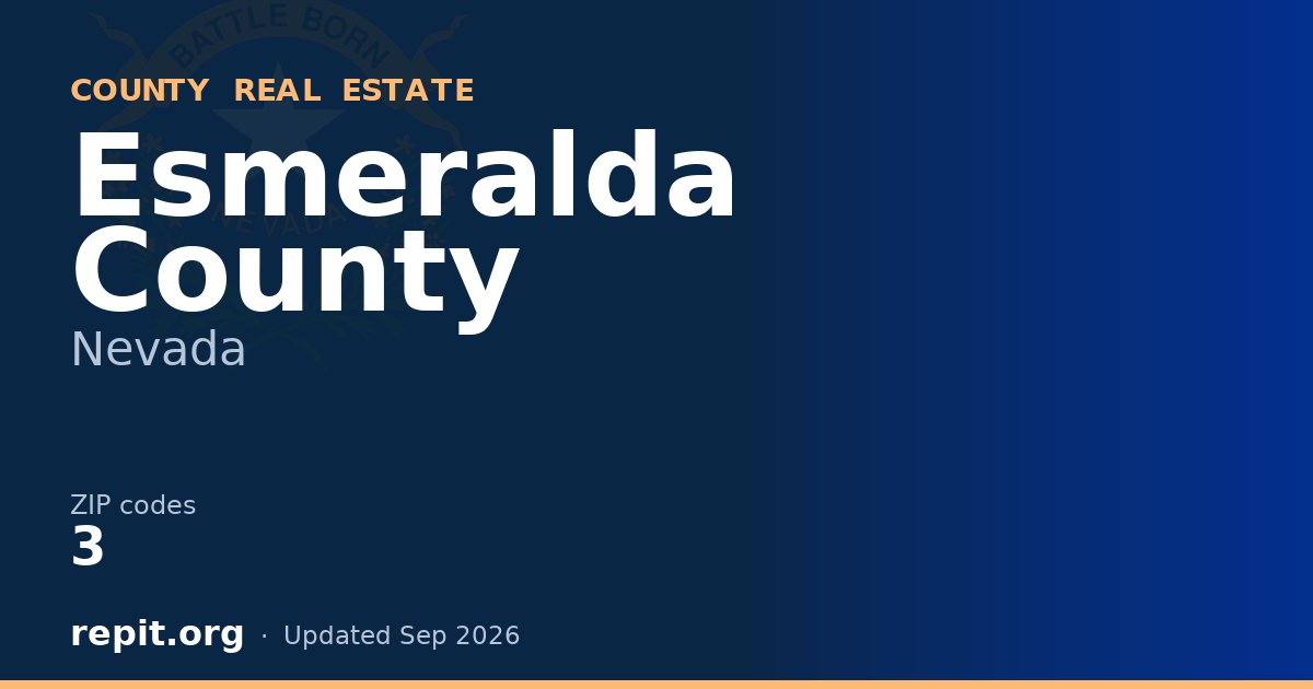 Esmeralda County, NV real estate