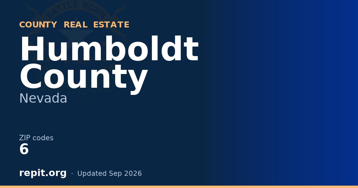 Humboldt County, NV real estate