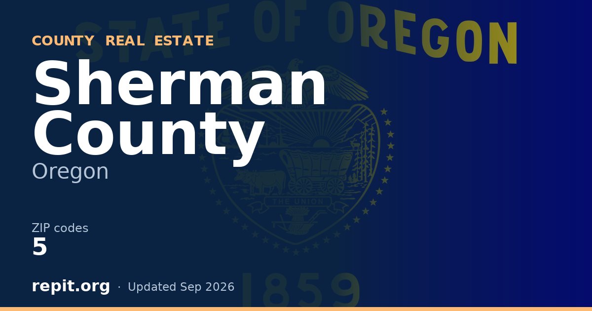 Sherman County, OR real estate