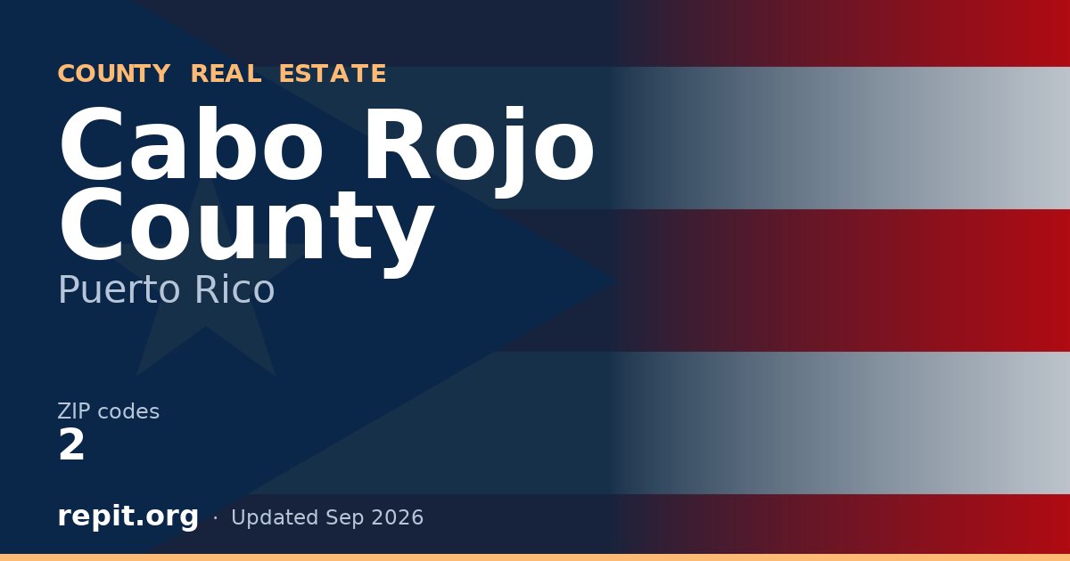 Cabo Rojo County, PR real estate