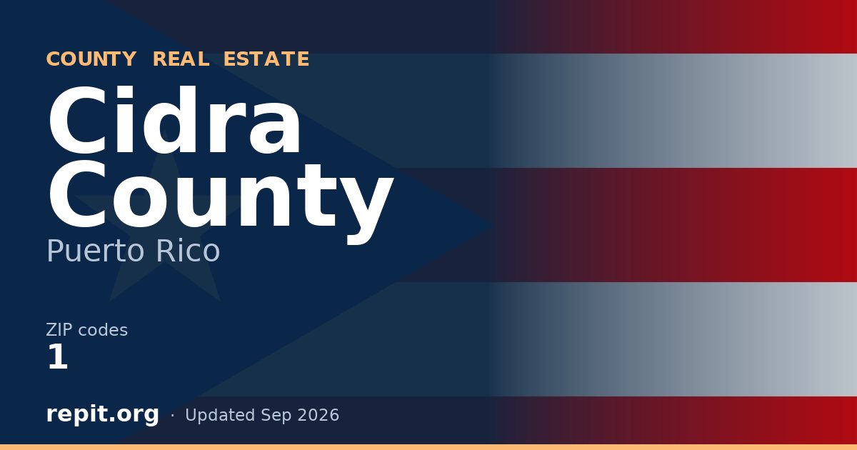 Cidra County, PR real estate