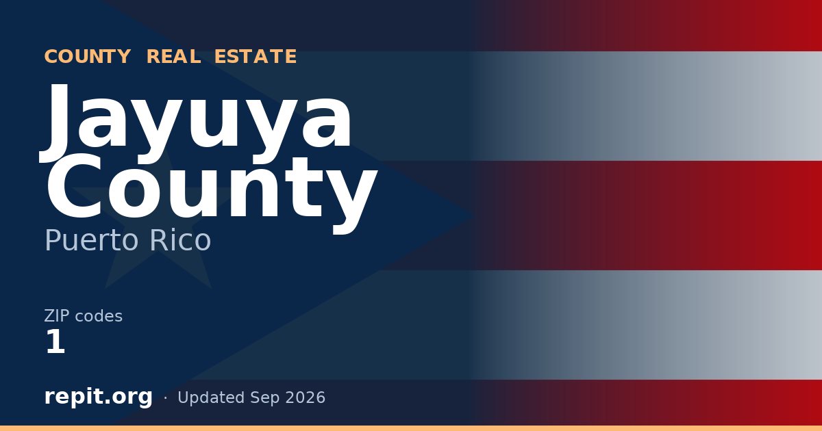 Jayuya County, PR real estate
