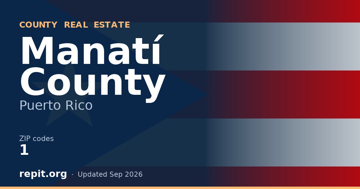 Manatí County, PR real estate