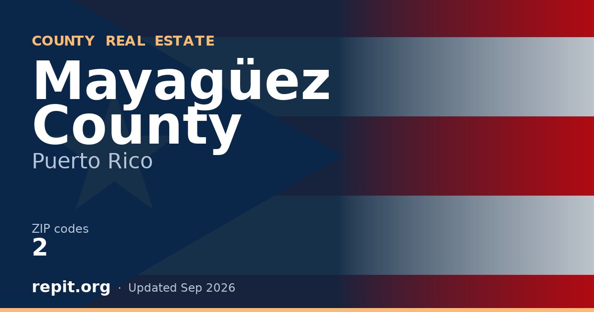 Mayagüez County, PR real estate