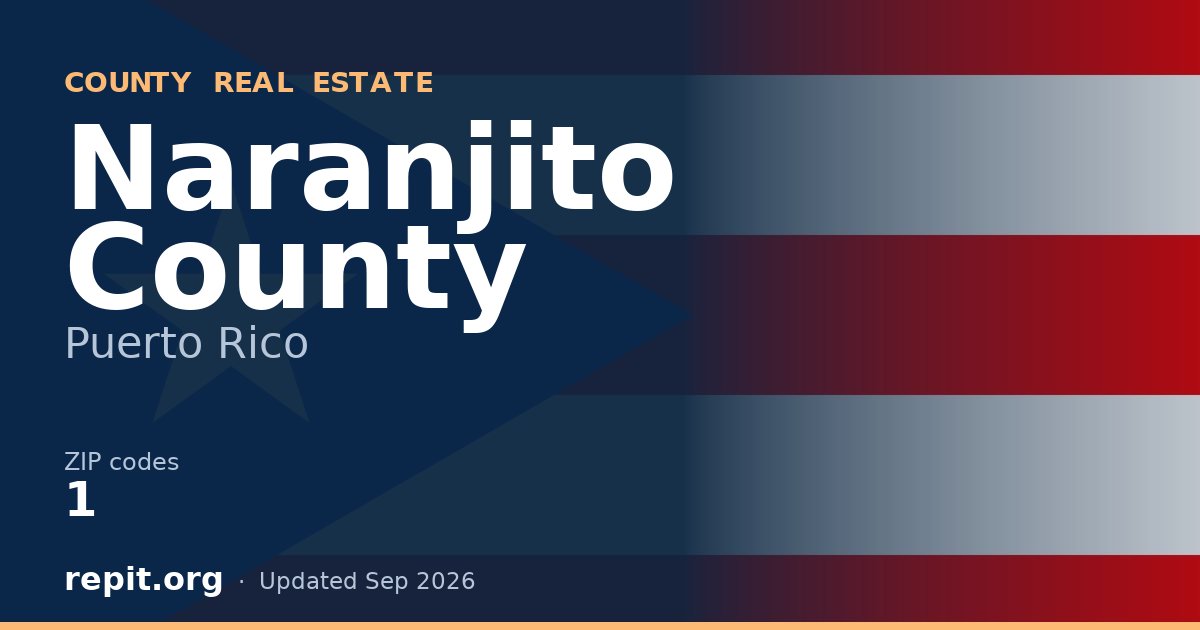Naranjito County, PR real estate