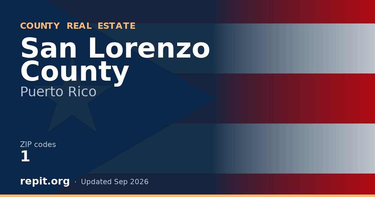 San Lorenzo County, PR real estate