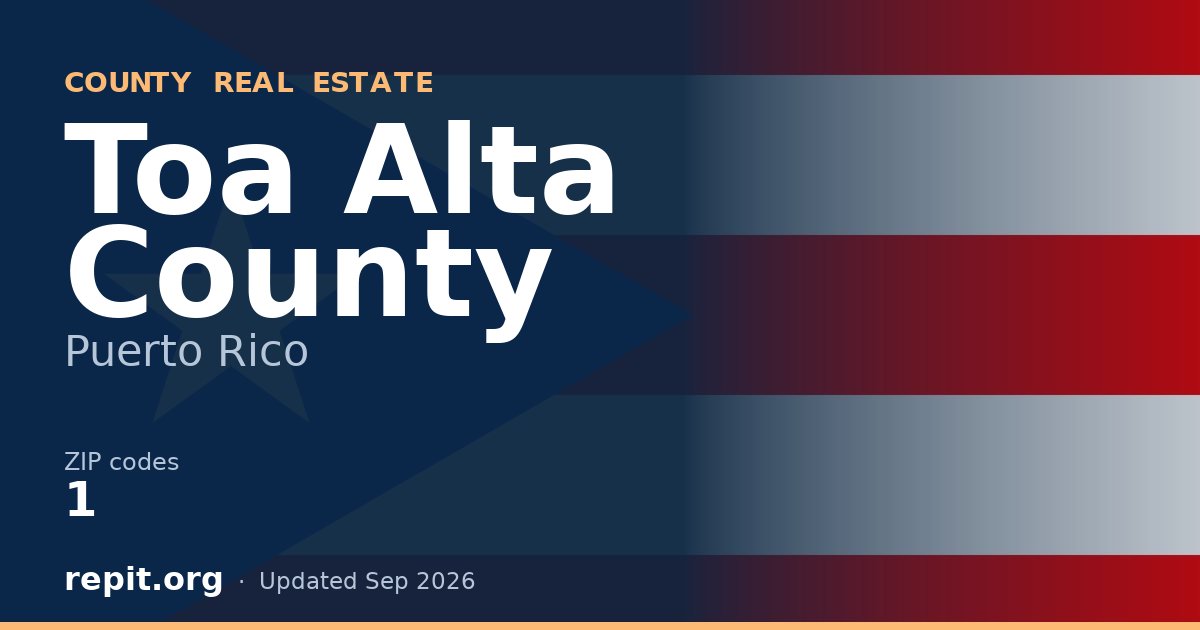 Toa Alta County, PR real estate