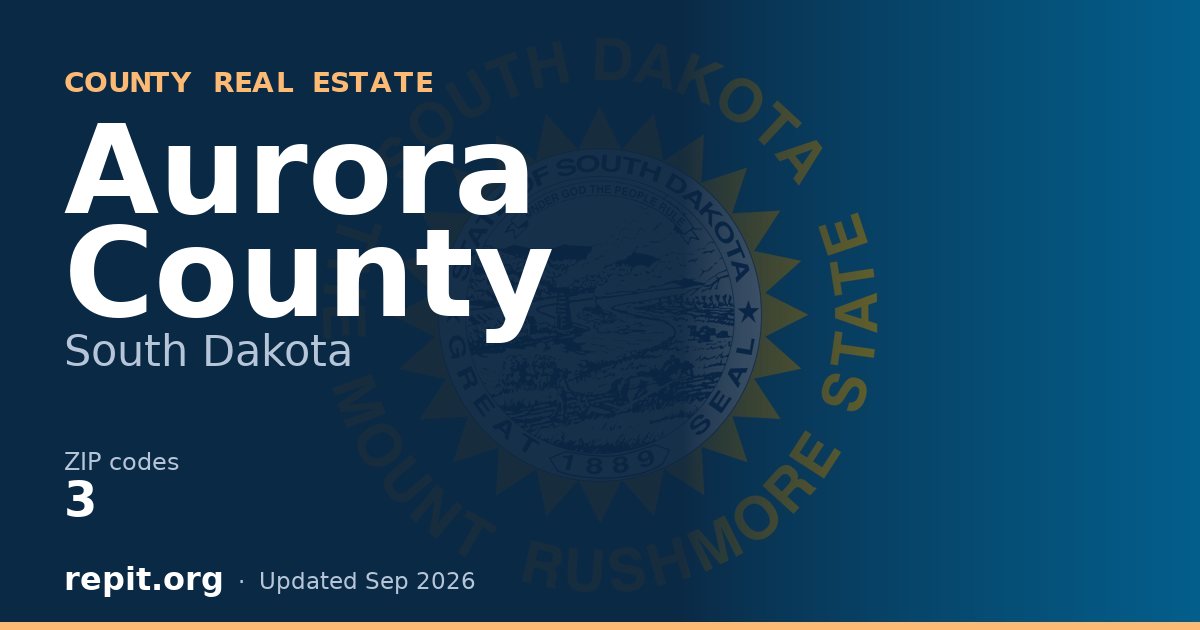 Aurora County, SD real estate