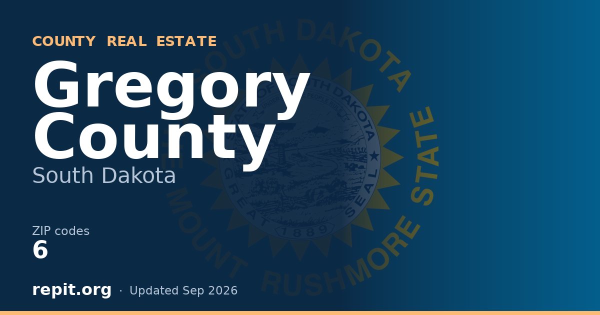 Gregory County, SD real estate