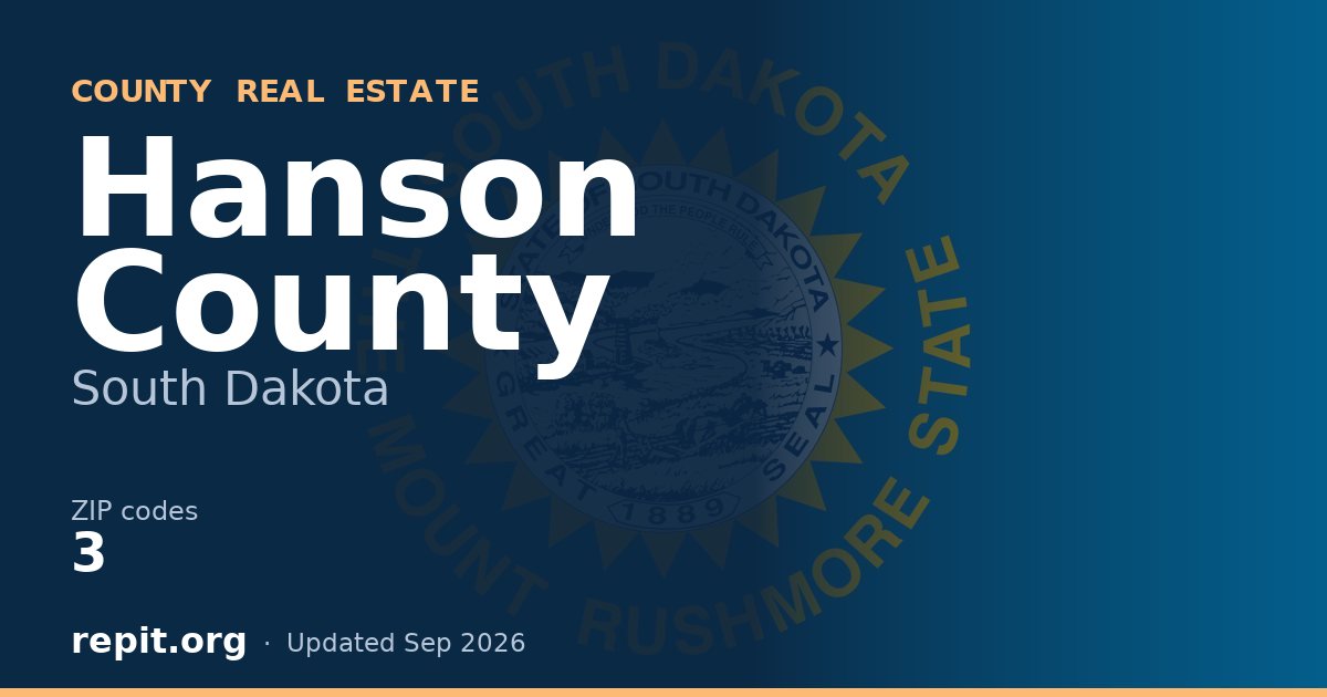 Hanson County, SD real estate