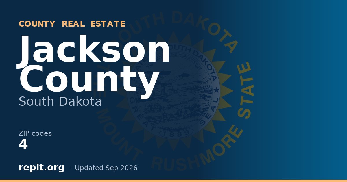 Jackson County, SD real estate