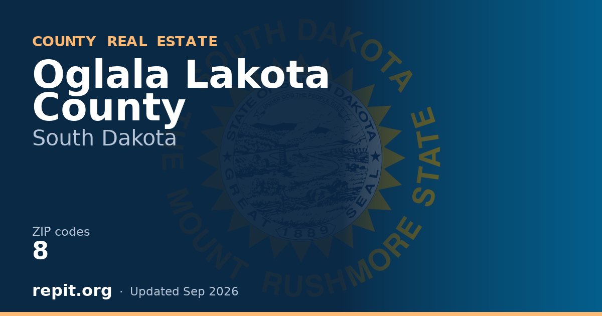Oglala Lakota County, SD real estate