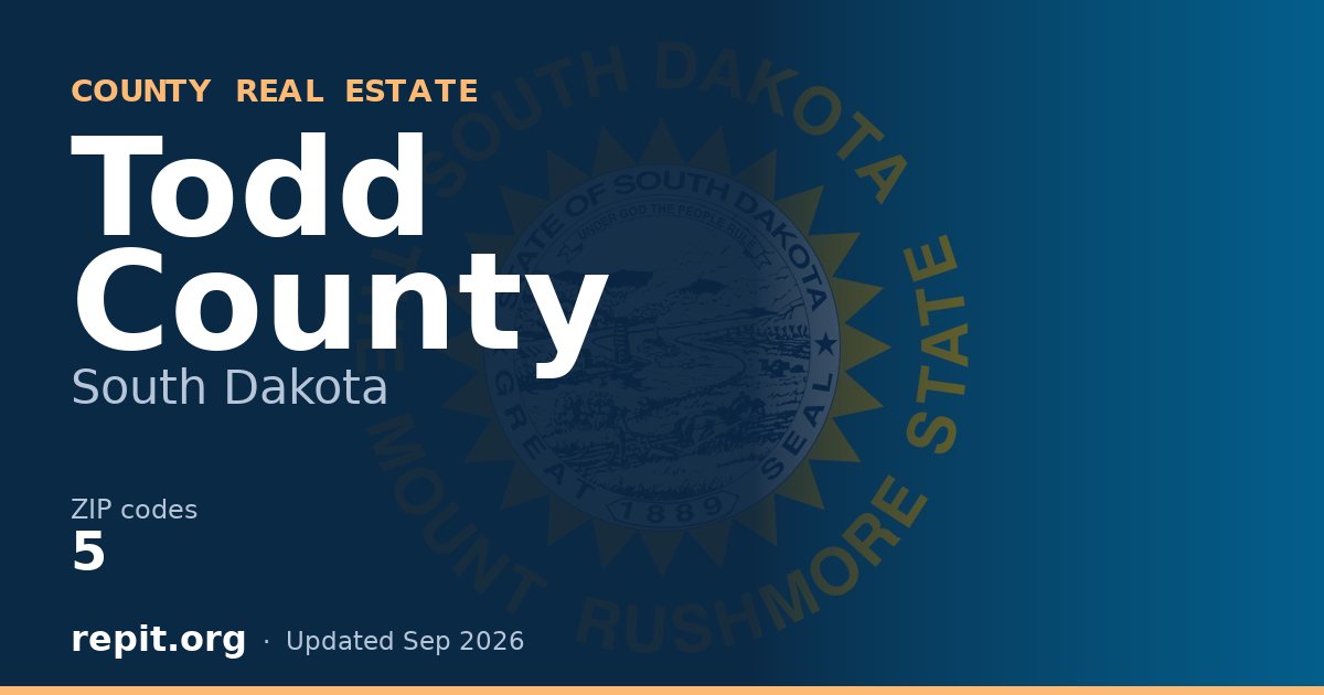 Todd County, SD real estate